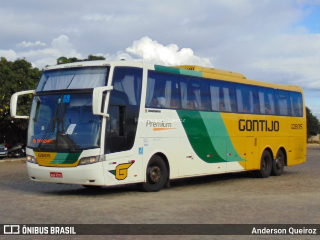 Empresa Gontijo de Transportes 12805 na cidade de Vitória da Conquista, Bahia, Brasil, por Anderson Queiroz. ID da foto: 8816737.