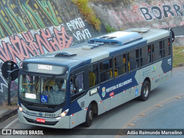 Via BH Coletivos 31037 na cidade de Belo Horizonte, Minas Gerais, Brasil, por Adão Raimundo Marcelino. ID da foto: 8817808.