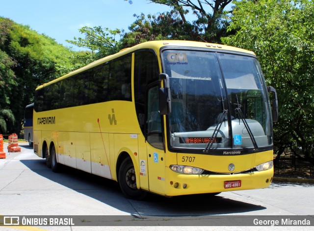 Viação Itapemirim 5707 na cidade de São Paulo, São Paulo, Brasil, por George Miranda. ID da foto: 8816843.