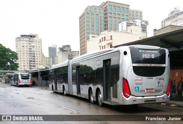 Viação Campo Belo 7 2652 na cidade de São Paulo, São Paulo, Brasil, por Francisco  Junior. Número da foto: #8817137.