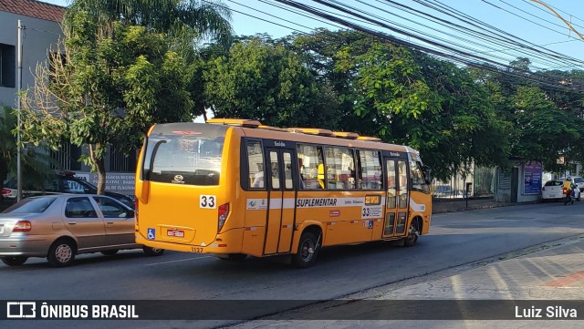 Transporte Suplementar de Belo Horizonte 1127 na cidade de Belo Horizonte, Minas Gerais, Brasil, por Luiz Silva. ID da foto: 8821053.