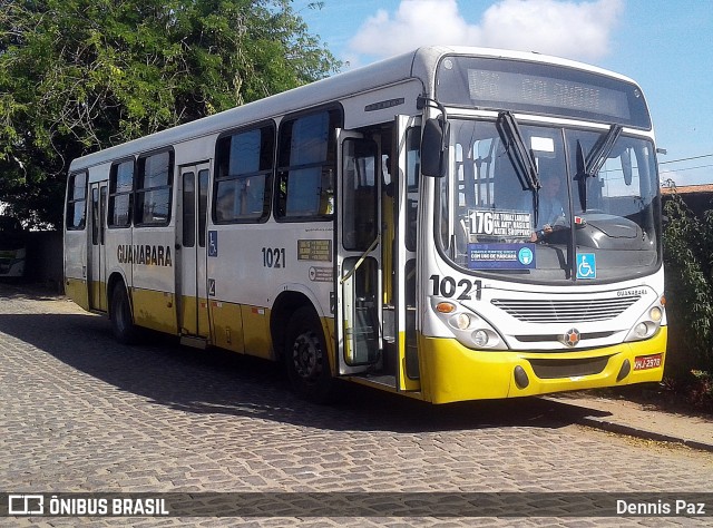 Transportes Guanabara 1021 na cidade de Natal, Rio Grande do Norte, Brasil, por Dennis Paz. ID da foto: 8820801.