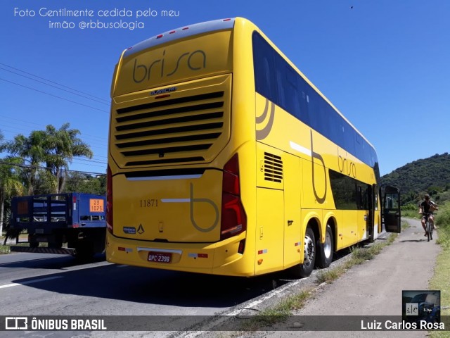 Brisa Ônibus 11871 na cidade de Juiz de Fora, Minas Gerais, Brasil, por Luiz Carlos Rosa. Número da foto: #8819273.
