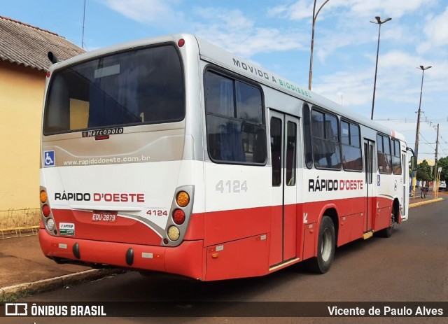 Rápido D´Oeste 4124 na cidade de Pontal, São Paulo, Brasil, por Vicente de Paulo Alves. ID da foto: 8819744.