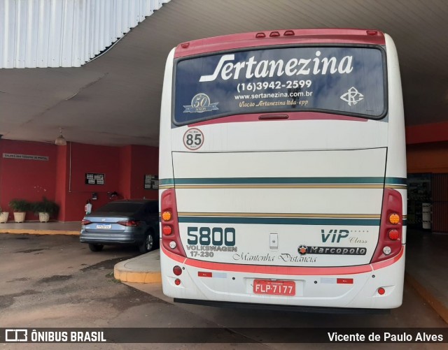 Viação Sertanezina 5800 na cidade de Pontal, São Paulo, Brasil, por Vicente de Paulo Alves. Número da foto: #8819770.