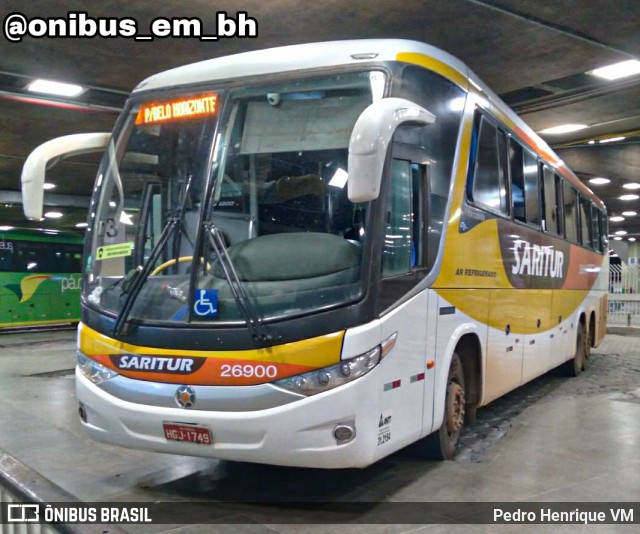 Saritur - Santa Rita Transporte Urbano e Rodoviário 26900 na cidade de Belo Horizonte, Minas Gerais, Brasil, por Pedro Henrique VM. ID da foto: 8819406.