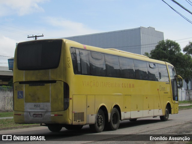 Viação Itapemirim 9553 na cidade de Recife, Pernambuco, Brasil, por Eronildo Assunção. Número da foto: #8821727.