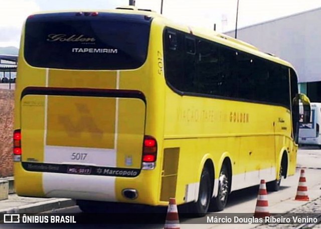 Viação Itapemirim 5017 na cidade de Rio de Janeiro, Rio de Janeiro, Brasil, por Márcio Douglas Ribeiro Venino. ID da foto: 8823368.