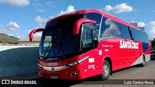 Viação Santa Cruz 29120 na cidade de Baependi, Minas Gerais, Brasil, por Luiz Carlos Rosa. Número da foto: #8823094.