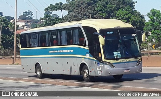 Viação Cometa 1401 na cidade de Betim, Minas Gerais, Brasil, por Vicente de Paulo Alves. ID da foto: 8822598.