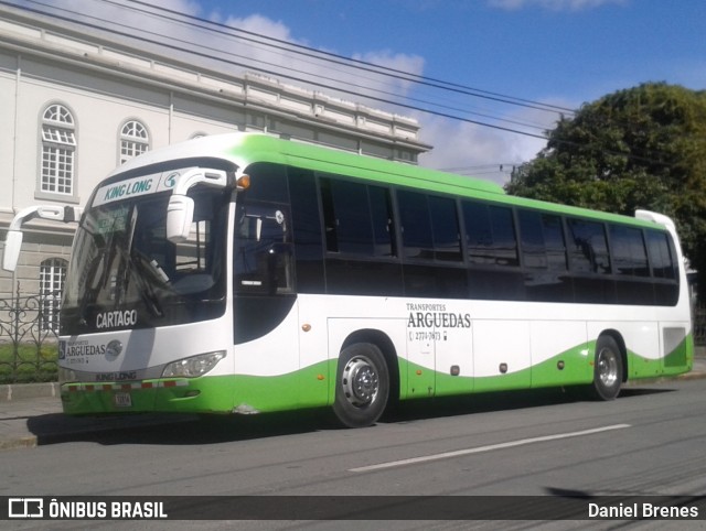 Transportes Arguedas SJB 12814 na cidade de Occidental, Cartago, Cartago, Costa Rica, por Daniel Brenes. ID da foto: 8821903.