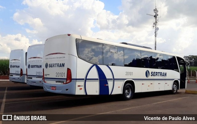 SERTRAN Ribeirão Preto - Sertãozinho Transporte Coletivo 20101 na cidade de Sertãozinho, São Paulo, Brasil, por Vicente de Paulo Alves. ID da foto: 8822841.