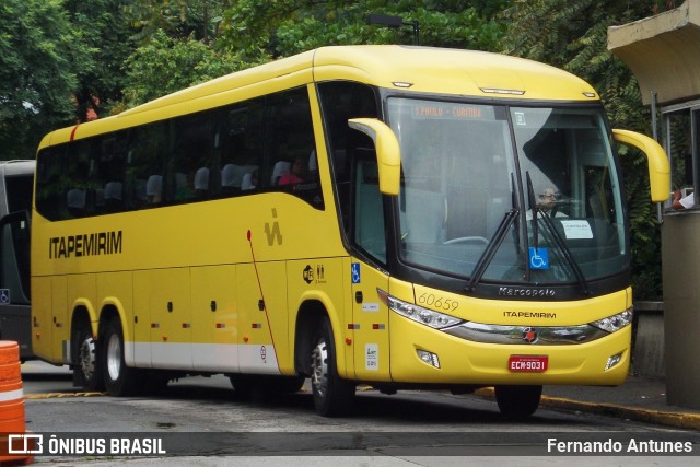 Viação Itapemirim 60659 na cidade de São Paulo, São Paulo, Brasil, por Fernando Antunes. ID da foto: 8823168.