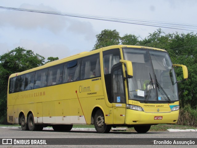 Viação Itapemirim 9553 na cidade de Recife, Pernambuco, Brasil, por Eronildo Assunção. ID da foto: 8821717.