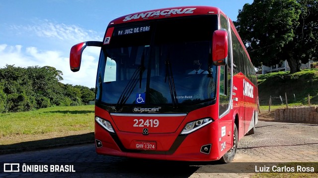 Viação Santa Cruz 22419 na cidade de Baependi, Minas Gerais, Brasil, por Luiz Carlos Rosa. Número da foto: #8823091.