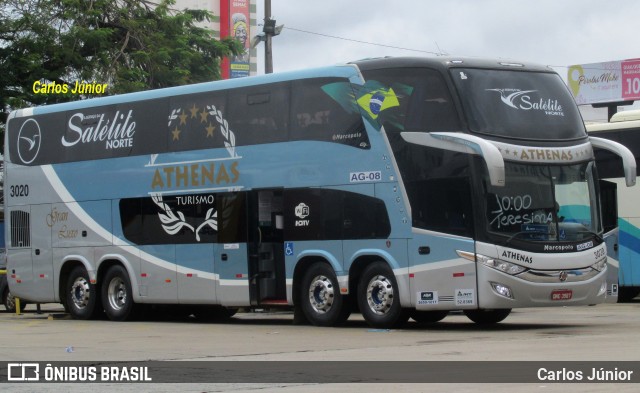 Athenas Turismo 3020 na cidade de Goiânia, Goiás, Brasil, por Carlos Júnior. ID da foto: 8823773.