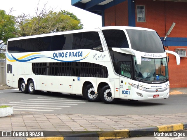 Viação Ouro e Prata 1001 na cidade de Porto Alegre, Rio Grande do Sul, Brasil, por Matheus Etges. ID da foto: 8826151.