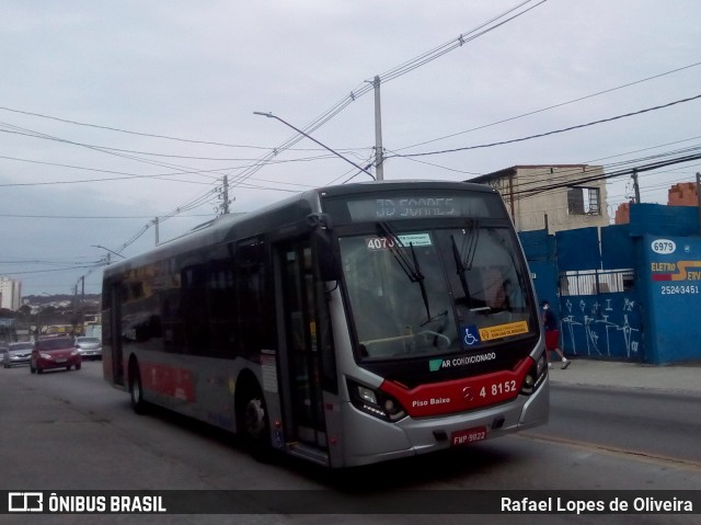 Express Transportes Urbanos Ltda 4 8152 na cidade de São Paulo, São Paulo, Brasil, por Rafael Lopes de Oliveira. Número da foto: #8827345.