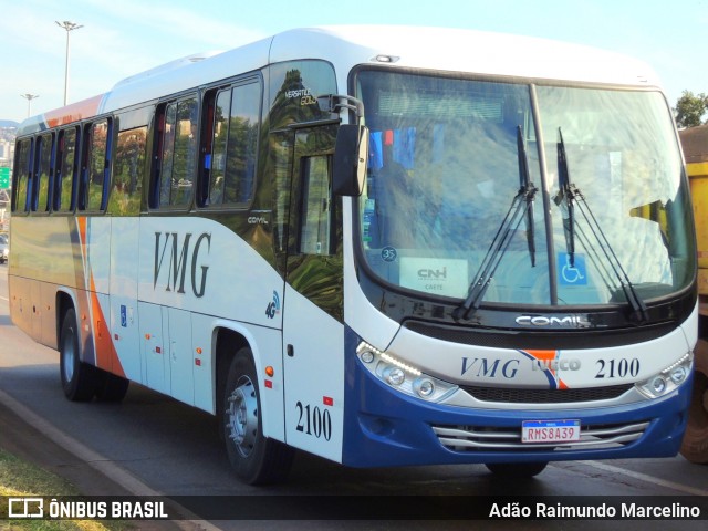 VMG - Viação Minas Gerais 2100 na cidade de Belo Horizonte, Minas Gerais, Brasil, por Adão Raimundo Marcelino. ID da foto: 8827925.