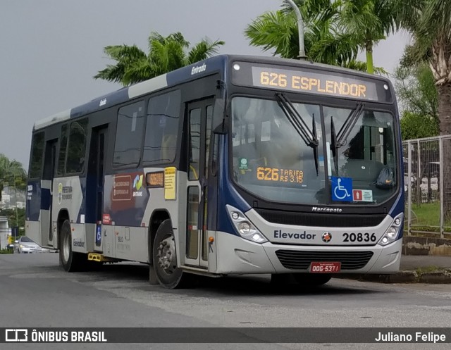 Viação Jardins 20836 na cidade de Belo Horizonte, Minas Gerais, Brasil, por Juliano Felipe. Número da foto: #8826381.