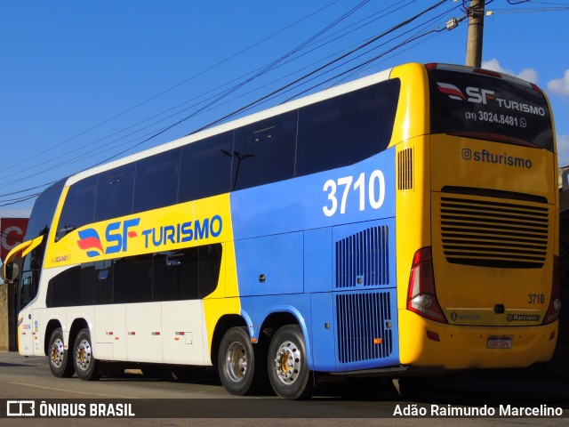 SF Turismo 3710 na cidade de Belo Horizonte, Minas Gerais, Brasil, por Adão Raimundo Marcelino. ID da foto: 8831085.