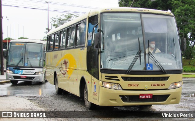 Gidion Transporte e Turismo 20502 na cidade de Joinville, Santa Catarina, Brasil, por Vinicius Petris. ID da foto: 8830367.