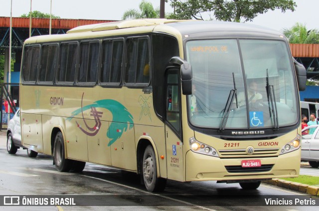 Gidion Transporte e Turismo 21211 na cidade de Joinville, Santa Catarina, Brasil, por Vinicius Petris. ID da foto: 8830363.