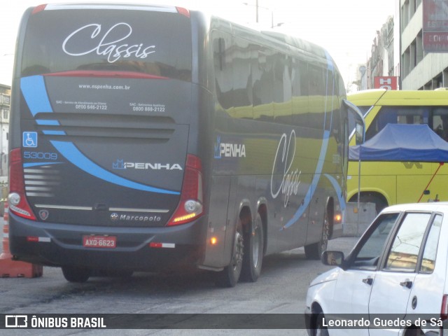 Empresa de Ônibus Nossa Senhora da Penha 53009 na cidade de Rio de Janeiro, Rio de Janeiro, Brasil, por Leonardo Guedes de Sá. ID da foto: 8830025.