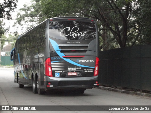 Empresa de Ônibus Nossa Senhora da Penha 52010 na cidade de São Paulo, São Paulo, Brasil, por Leonardo Guedes de Sá. ID da foto: 8830781.