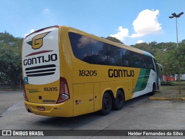 Empresa Gontijo de Transportes 18205 na cidade de São Paulo, São Paulo, Brasil, por Helder Fernandes da Silva. ID da foto: 8830377.