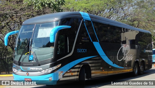 Empresa de Ônibus Nossa Senhora da Penha 52001 na cidade de São Paulo, São Paulo, Brasil, por Leonardo Guedes de Sá. ID da foto: 8830167.