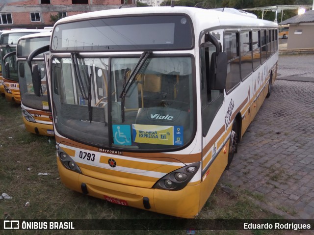 Companhia Carris Porto-Alegrense 0793 na cidade de Porto Alegre, Rio Grande do Sul, Brasil, por Eduardo Rodrigues. Número da foto: #8830732.