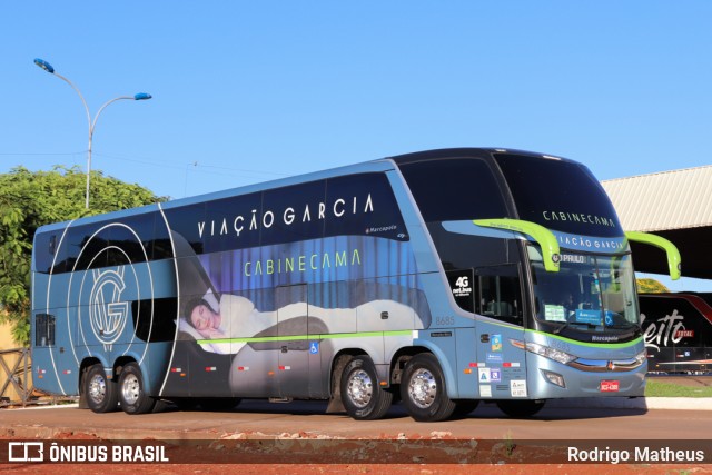 Viação Garcia 8685 na cidade de Maringá, Paraná, Brasil, por Rodrigo Matheus. ID da foto: 8831279.