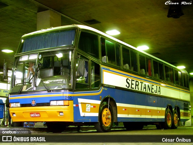 Viação Sertaneja 240 na cidade de Belo Horizonte, Minas Gerais, Brasil, por César Ônibus. ID da foto: 8830715.