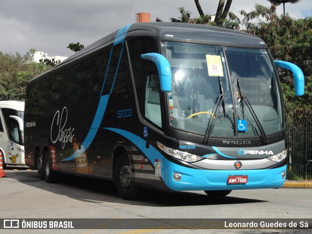 Empresa de Ônibus Nossa Senhora da Penha 52003 na cidade de São Paulo, São Paulo, Brasil, por Leonardo Guedes de Sá. ID da foto: 8830787.