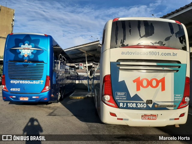 Auto Viação 1001 RJ 108.260 na cidade de Rio de Janeiro, Rio de Janeiro, Brasil, por Marcelo Horta. ID da foto: 8829541.