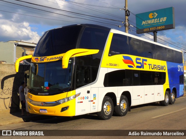 SF Turismo 3710 na cidade de Belo Horizonte, Minas Gerais, Brasil, por Adão Raimundo Marcelino. ID da foto: 8831075.