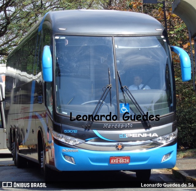 Empresa de Ônibus Nossa Senhora da Penha 53012 na cidade de São Paulo, São Paulo, Brasil, por Leonardo Guedes de Sá. ID da foto: 8830132.