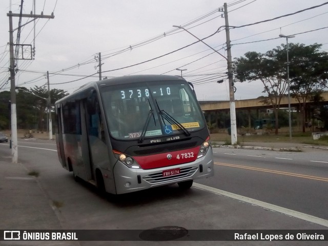 Pêssego Transportes 4 7832 na cidade de São Paulo, São Paulo, Brasil, por Rafael Lopes de Oliveira. ID da foto: 8828678.