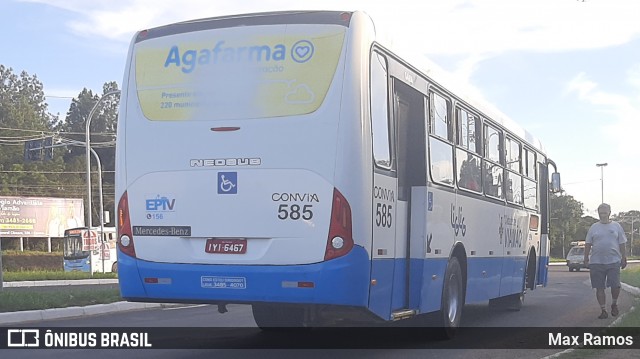 Empresa de Transporte Coletivo Viamão 585 na cidade de Viamão, Rio Grande do Sul, Brasil, por Max Ramos. Número da foto: #8830100.