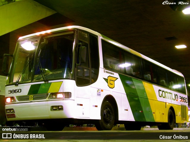 Empresa Gontijo de Transportes 3860 na cidade de Belo Horizonte, Minas Gerais, Brasil, por César Ônibus. ID da foto: 8830701.