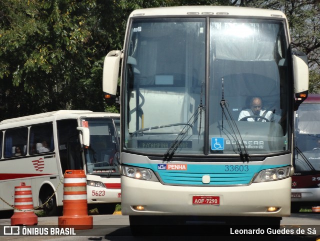 Empresa de Ônibus Nossa Senhora da Penha 33603 na cidade de São Paulo, São Paulo, Brasil, por Leonardo Guedes de Sá. ID da foto: 8830761.