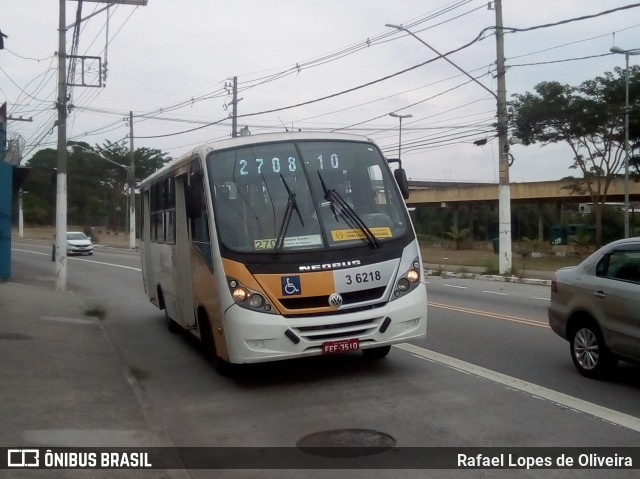 Transunião Transportes 3 6218 na cidade de São Paulo, São Paulo, Brasil, por Rafael Lopes de Oliveira. Número da foto: #8828712.