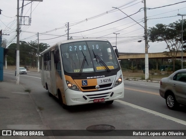 Transunião Transportes 3 6218 na cidade de São Paulo, São Paulo, Brasil, por Rafael Lopes de Oliveira. ID da foto: 8828712.