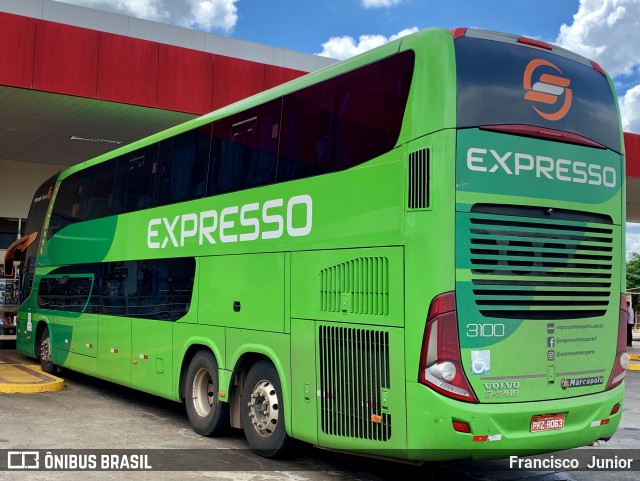 Expresso Transporte e Turismo Ltda. 3100 na cidade de Ribeirão Preto, São Paulo, Brasil, por Francisco  Junior. Número da foto: #8830660.
