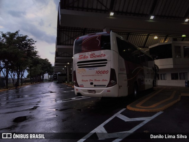 Viação São Bento Ribeirão Preto 10020 na cidade de Franca, São Paulo, Brasil, por Danilo Lima Silva. Número da foto: #8830832.