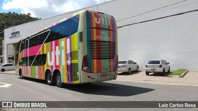 UTIL - União Transporte Interestadual de Luxo 11866 na cidade de Juiz de Fora, Minas Gerais, Brasil, por Luiz Carlos Rosa. Número da foto: #8781167.