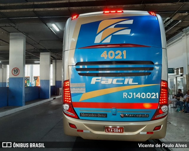 Fácil Transportes e Turismo RJ 140.021 na cidade de Rio de Janeiro, Rio de Janeiro, Brasil, por Vicente de Paulo Alves. ID da foto: 8783309.