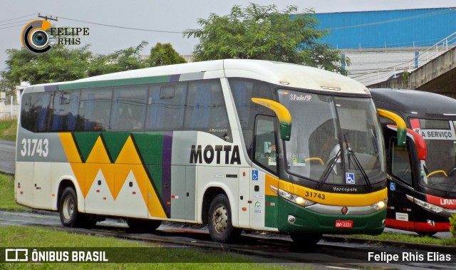 Viação Motta 31743 na cidade de Campinas, São Paulo, Brasil, por Felipe Rhis Elias. Número da foto: #8783902.