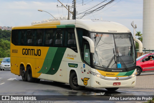 Empresa Gontijo de Transportes 18550 na cidade de Juiz de Fora, Minas Gerais, Brasil, por Athos Lauriano do Prado. Número da foto: #8782786.
